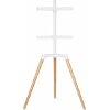 NEDIS TVSM7060WT TV FLOOR STAND 50 - 65'' UP TO 35 KG SCANDANAVIAN DESIGN WHITE / BEECH