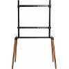 NEDIS TVSM7250BK TV FLOOR STAND 60 - 75'' UP TO 40 KG SCANDANAVIAN DESIGN BLACK / BEECH