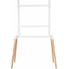 NEDIS TVSM7250WT TV FLOOR STAND 60 - 75'' UP TO 40 KG SCANDANAVIAN DESIGN WHITE / BEECH
