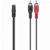 HAMA 205186 AUDIO ADAPTER 2 RCA MALE PLUGS - 3.5 MM FEMALE JACK STEREO 0,1 M