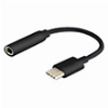 SAVIO AK-35/B - AUDIO ADAPTER - USB TYPE 3.1 C (M) - JACK 3.5MM (M) - BLACK