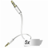 5 X IN-AKUSTIK STAR AUDIO CABLE 3,5MM 0,5M