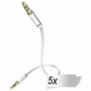 5X IN-AKUSTIK STAR AUDIO CABLE 3,5 MM JACK PLUG 1,5 M 003101015