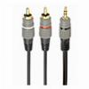 CABLEXPERT CCA-352-2.5M 3.5 MM STEREO PLUG TO 2 RCA PLUGS 2.5M CABLE GOLD-PLATED CONNECTORS