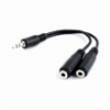 CABLEXPERT CCA-415-0.1M 3.5MM AUDIO SPLITTER CABLE 10CM BLACK
