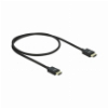 DELOCK 85384 COAXIAL HIGH SPEED HDMI CABLE 48 GBPS 8K 60 HZ BLACK 1 M