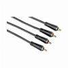 HAMA 122285 AUDIO CABLE 2 RCA PLUGS - 2 RCA PLUGS GOLD-PLATED 10 M