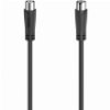 HAMA 205052 ANTENNA CABLE COAX PLUG - COAX SOCKET 1.5 M 90 DB BLACK