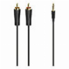 HAMA 205261 AUDIO CABLE 3.5 MM JACK PLUG - 2 RCA PLUGS STEREO 3.0 M