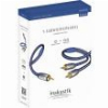 IN-AKUSTIK PREMIUM Y SUBWOOFER AUDIO CABLE CINCH - 2X CINCH 2M BLUE/SILVER