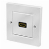 LOGILINK AH0017 HDMI WALL PLATE WITH 1X HDMI-A COUPLER 2X FEMALE WHITE