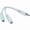 CABLEXPERT CCA-415W 3.5MM AUDIO SPLITTER CABLE 10CM JACK