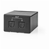NEDIS ASPL2512BK DIGITAL AUDIO SPLITTER 2-WAY CONNECTION OUTPUT: 2X TOSLINK FEMALE BLACK