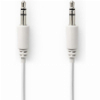 NEDIS CAGP22005WT10 STEREO AUDIO CABLE 3.5MM MALE SLIM - 3.5MM MALE SLIM 1M WHITE