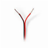 NEDIS CAGW0500BK1000 SPEAKER CABLE 2X 0.50 MM2 100 M WRAP BLACK/RED