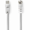 NEDIS CSGP41800WT30 SATELLITE & ANTENNA CABLE F MALE - IEC (COAX) MALE 3M WHITE