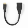 NEDIS CVGP34590BK02 HIGH SPEED HDMI CABLE WITH ETHERNET, HDMI MINI - HDMI FEMALE 0.2M BLACK