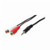 LOGILINK CA1045 AUDIO CABLE 1X 3.5MM MALE TO 2X CINCH FEMALE 5M
