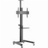 GEMBIRD ALUMINUM TV FLOOR STAND WITH CASTER WHEELS 37-70 BLACK TVS-70T-02