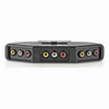 NEDIS VSWI2403BK 3-PORT AV SWITCH 3X RCA (RWY) INPUT - 1X RCA (RWY) OUTPUT BLACK