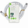 NEDIS CSGL41800WT15 SATELLITE & ANTENNA CABLE F MALE - IEC (COAX) MALE 1.50M WHITE