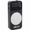 AKAI APR-250 ΑΝΑΛΟΓΙΚΟ ΦΟΡΗΤΟ ΡΑΔΙΟΦΩΝΟ ΤΣΕΠΗΣ FM/AM ΜΕ ΕΝΣΥΡΜΑΤΑ ΑΚΟΥΣΤΙΚΑ