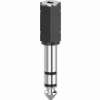 HAMA 205194 AUDIO ADAPTER, 3.5 MM JACK SOCKET - 6.3 MM JACK PLUG, STEREO