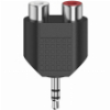 HAMA 205187 AUDIO ADAPTER 3.5 MM STEREO JACK PLUG - 2 RCA SOCKETS