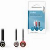 NEDIS CAGB22255BK02 STEREO AUDIO CABLE 2X RCA MALE - 3.5 MM FEMALE 0.2 M BLACK