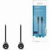 NEDIS CAGB25000BK10 OPTICAL AUDIO CABLE TOSLINK MALE - TOSLINK MALE 1.0M BLACK