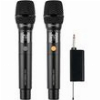 SONICGEAR DUAL PROFESSIONAL UHF WIRELESS LED MICROPHONE WM 3300 UL OBSIDIAN WM3300ULD-O