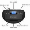 LAMTECH BLUETOOTH RADIO/CD/CASSETTE BOOMBOX BLACK LAM112525