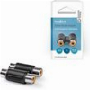 NEDIS CAGB24952BK STEREO AUDIO ADAPTER 2X RCA FEMALE - 2X RCA FEMALE BLACKP