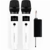 SONICGEAR DUAL 2.4G WIRELESS LED MICROPHONE WM 2200 UL BIANCO WM2200UL-BNC