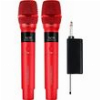 SONICGEAR DUAL 2.4G WIRELESS LED MICROPHONE WM 2200 UL ROSSO WM2200UL-R