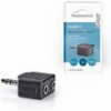 NEDIS CAGB22945BK STEREO AUDIO ADAPTER 3.5 MM MALE - 2X 3.5 MM FEMALE BLACKP
