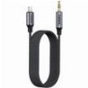 AUDIO AUX CABLE FONENG BM31 METAL LIGHTNING TO 3.5MM 1M BLACK