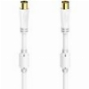 HAMA 00205247 ΚΑΛΩΔΙΟ ΚΕΡΑΙΑΣ COAX MALE - COAX FEMALE ΛΕΥΚΟ 3M