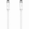 HAMA 00205047 ΚΑΛΩΔΙΟ ΚΕΡΑΙΑΣ COAX MALE - COAX FEMALE ΛΕΥΚΟ 5M