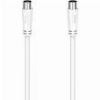 HAMA 205045 ΚΑΛΩΔΙΟ ΚΕΡΑΙΑΣ COAX MALE - COAX FEMALE ΛΕΥΚΟ 1.5M
