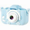 XO XJ01 BLUE ΠΑΙΔΙΚΗ ΚΑΜΕΡΑ DUAL LENS ΜΕ ΠΡΟΣΤΑΤΕΥΤΙΚΟ ΚΑΛΥΜΜΑ ΣΕ ΜΠΛΕ ΧΡΩΜΑ