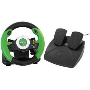 STEERING WHEEL WITH PEDALS AND VIBRATION