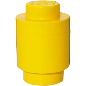 LEGO STORAGE BRICK 1 ROUND YELLOW