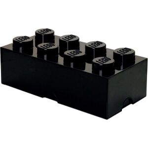 LEGO STORAGE BRICK 8 BLACK