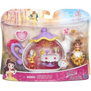 DISNEY PRINCESS SMALL DOLL PLAYSET ASST BELLES ENCHANTED DINING ROOM (B5344)