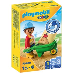 PLAYMOBIL 70409 ΕΡΓΑΤΗΣ ΜΕ ΚΑΡΟΤΣΑΚΙ