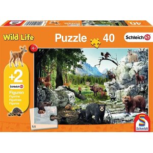 ΠΑΖΛ 40PZ 56239 SCHLEICH ΔΑΣΟΣ (2 ΦΙΓΟΥΡΕΣ)