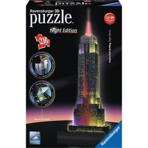 RAVENSBURGER 3D EMPIRE STATE BUILDING WITH LIGHTS (216PCS) (12566)
