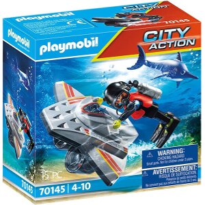 PLAYMOBIL 70145 ΕΠΙΧΕΙΡΗΣΗ ΔΙΑΣΩΣΗΣ ΜΕ ΚΑΤΑΔΥΤΙΚΟ SCOOTER