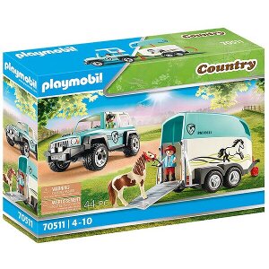 PLAYMOBIL 70511 ΌΧΗΜΑ ΜΕ ΤΡΕΙΛΕΡ ΜΕΤΑΦΟΡΑΣ ΠΟΝΥ